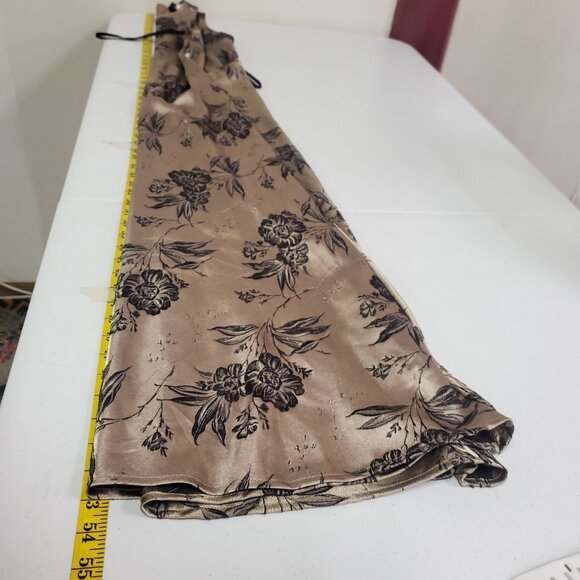 Vintage DBY Womens Floral Fairy Grunge Maxi Dress Size 3 Gold Romantic Bias - Picture 9 of 11